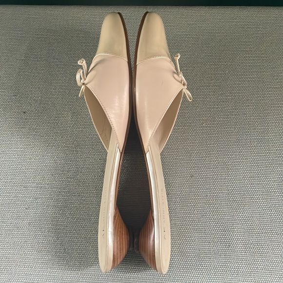 Anne Klein Cream Mules with Bow Detail - Picture 6 of 8